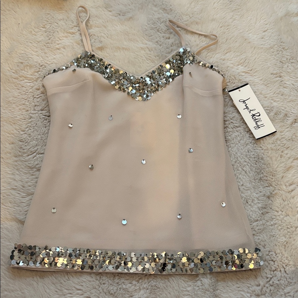 Joseph Ribkoff Beige Sleeveless Top